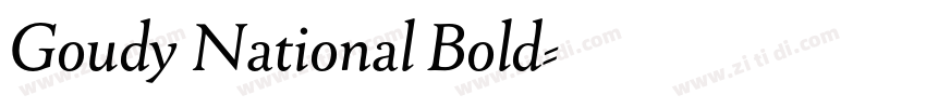 Goudy National Bold字体转换 Goudy National Bold字体转换
